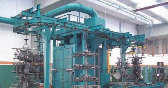 鏈板式拋丸機使用現場圖 鏈板式拋丸機使用現場圖