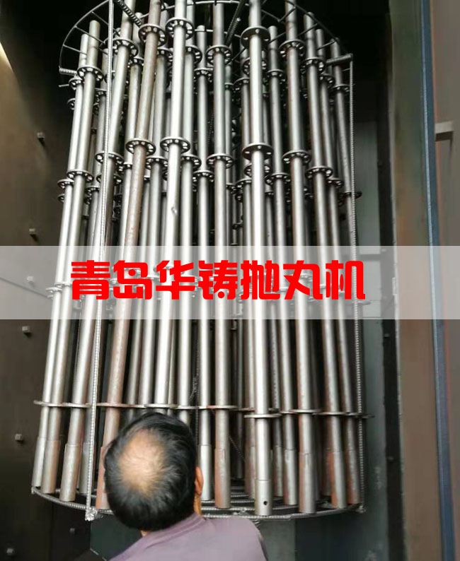 腳手架拋丸機(jī)除銹現(xiàn)場(chǎng)圖 腳手架拋丸機(jī)除銹現(xiàn)場(chǎng)圖