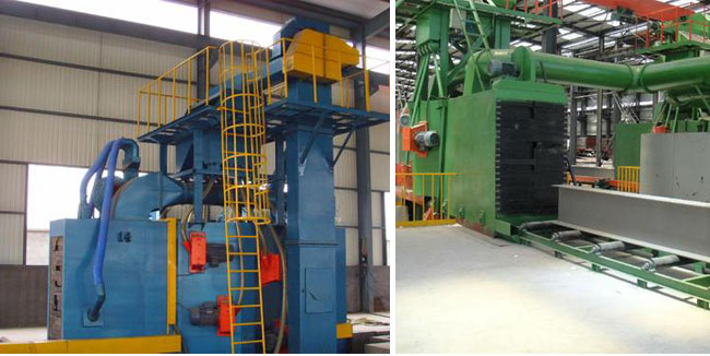 輥道通過鋼結(jié)構(gòu)拋丸機(jī) 輥道通過鋼結(jié)構(gòu)拋丸機(jī)