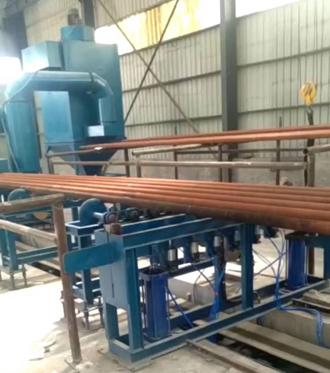 鋼管內(nèi)壁噴砂機 鋼管內(nèi)壁噴砂機